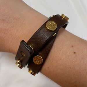 Tory Burch Leather Wrap Bracelet